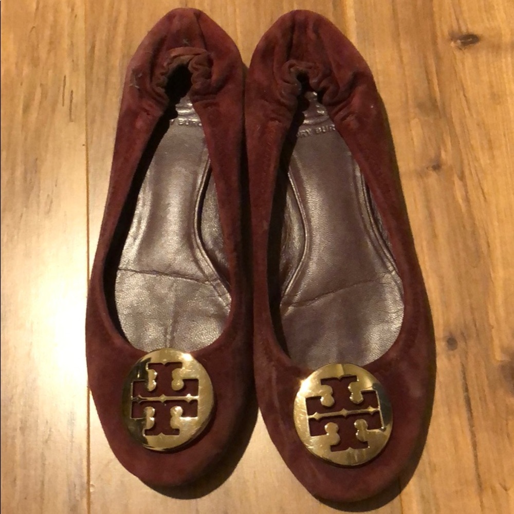 Tory Burch Maroon Flats